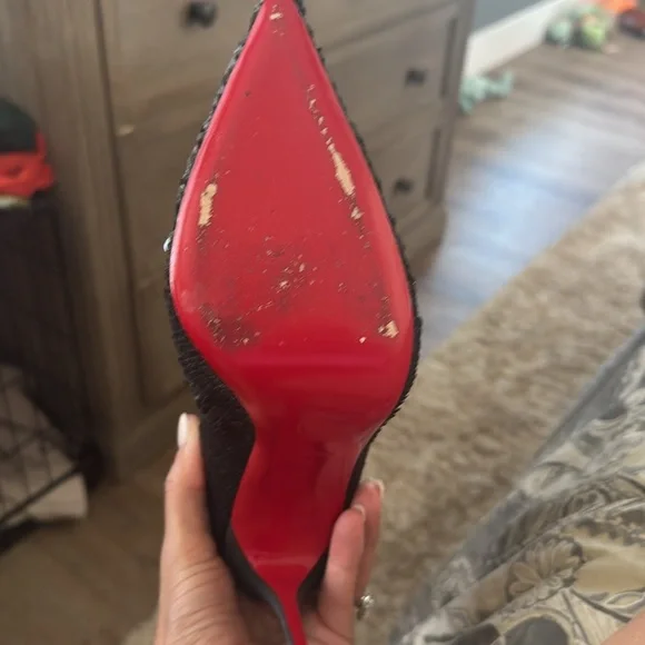 Christian louboutin moulakate 100 paile charbon - Picture 6 of 8